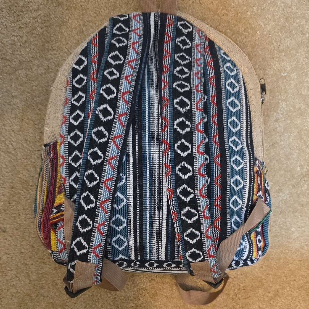 Himalayan‎ Hemp Backpack - Picture 3 of 8